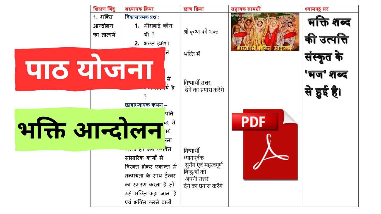 history lesson plan in hindi
